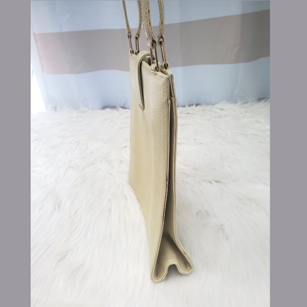 Mark Cross Italian Leather Shoulder Purse Crossbody Bag -Vintage Luxury Designer - Picture 8 of 11